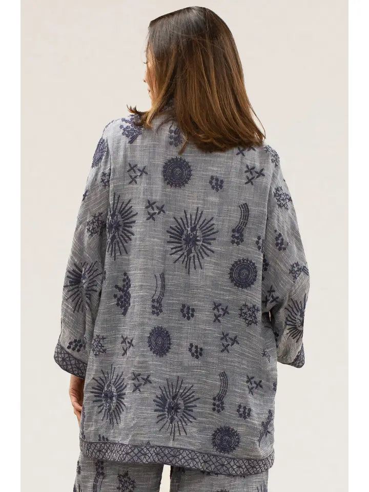 Caite & Kyla Plus Size Kimauo Kimono KYRE350