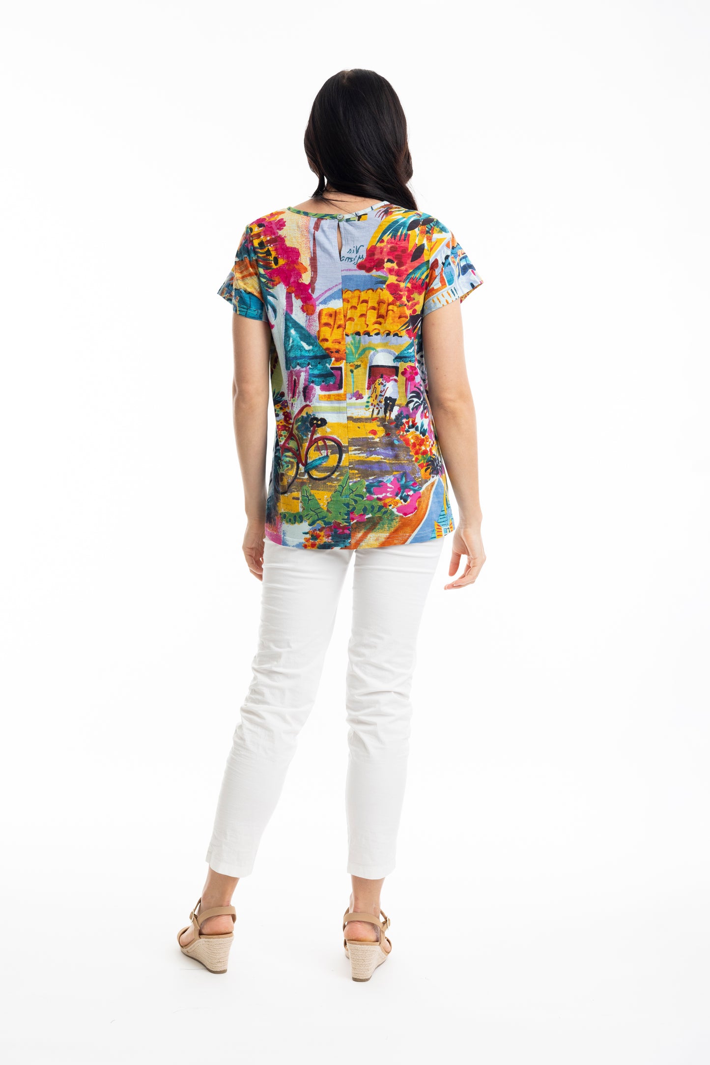 Orientique Plus Size Florida T-Shirt 22989F
