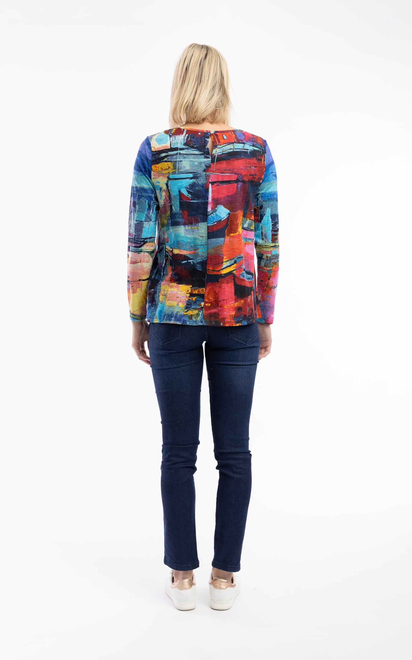 Orientique Plus Size Night Boats Pullover Tee 23012