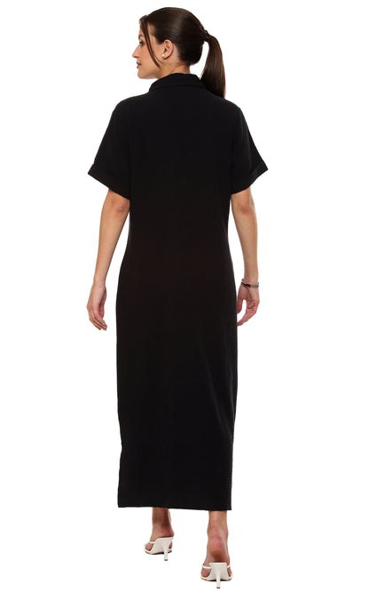 Parsley & Sage Plus Size Black Cotton Dress 24T60D