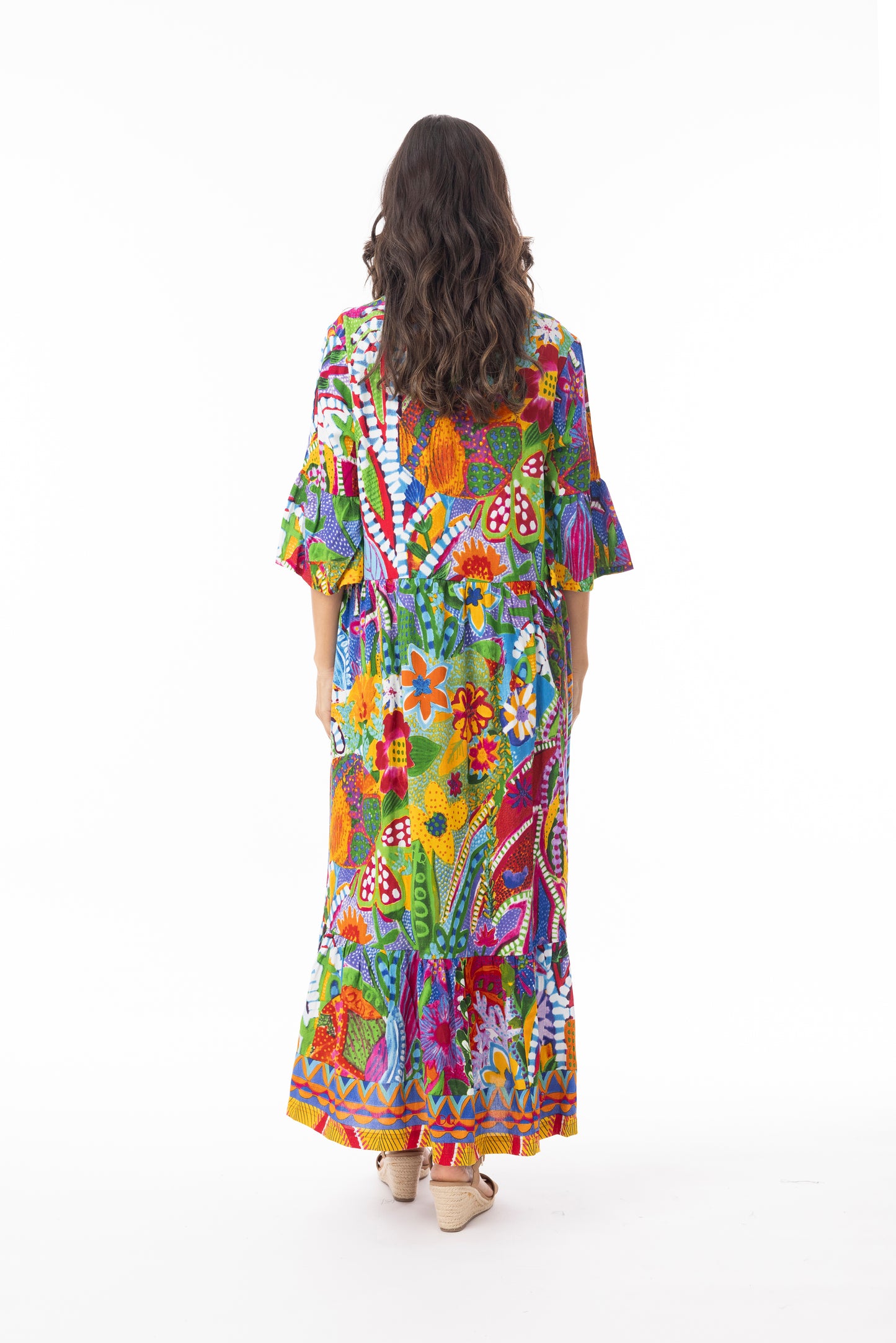 Orientique Midi Dress in Ipanena 40183