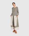 Urban Striped Stone Bar Pull On Pant UP145S
