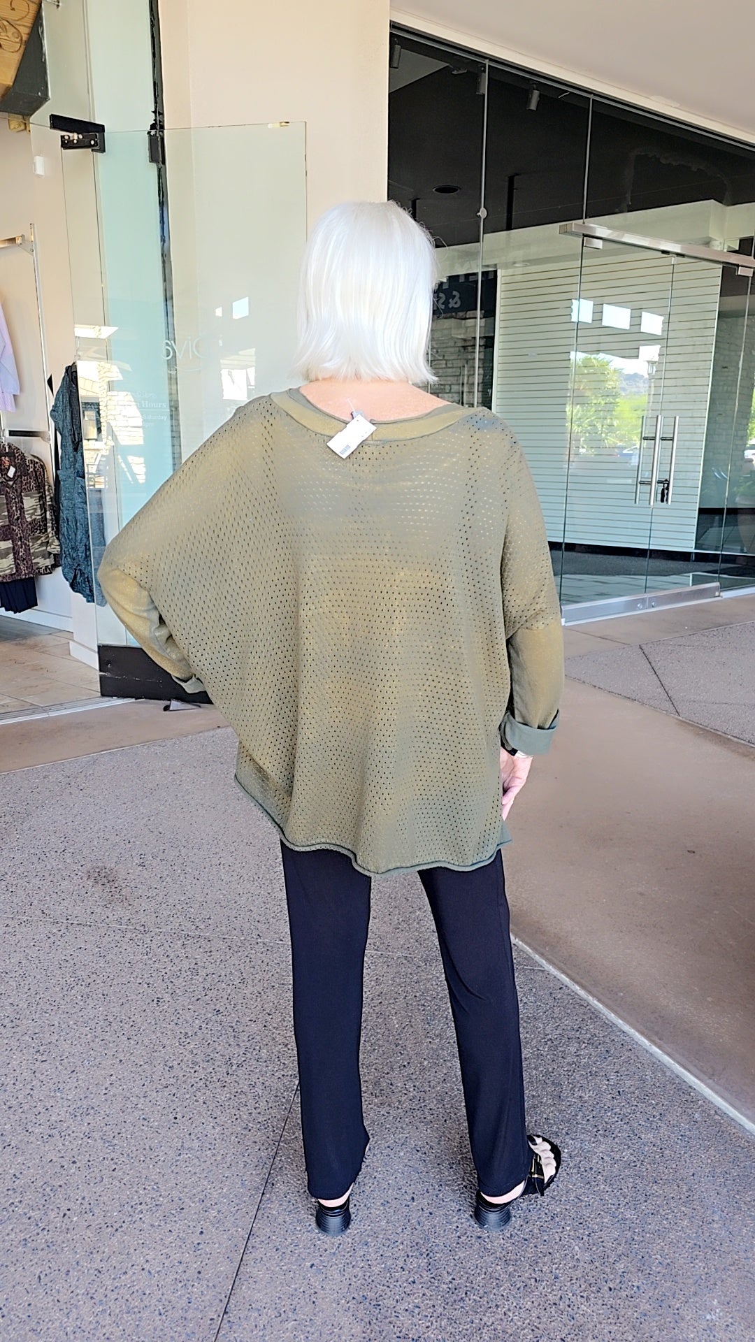 Cynthia Ashby Polished Green Cheer Sweater CE714