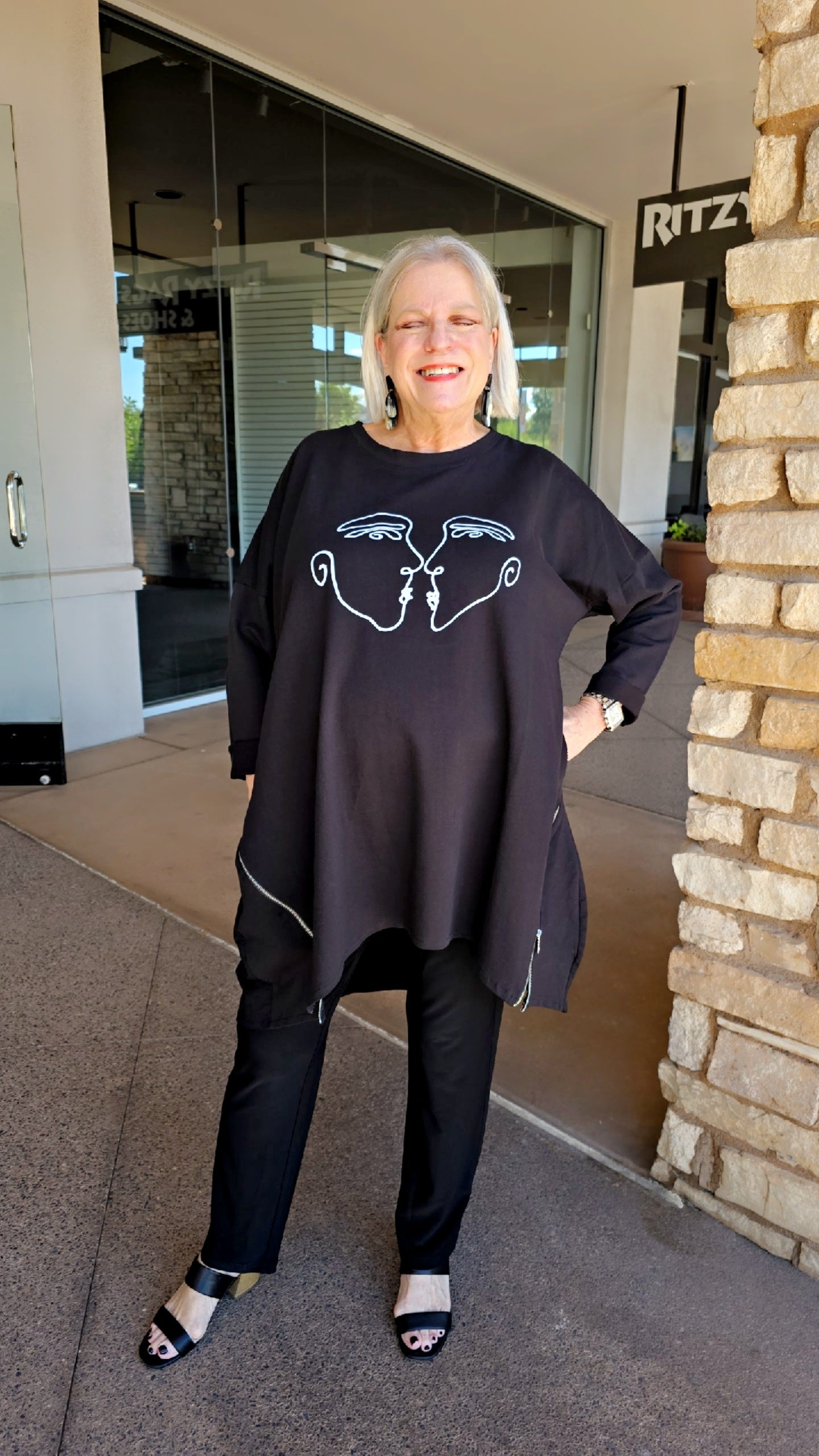Transparente Black Face Sweatshirt 912006