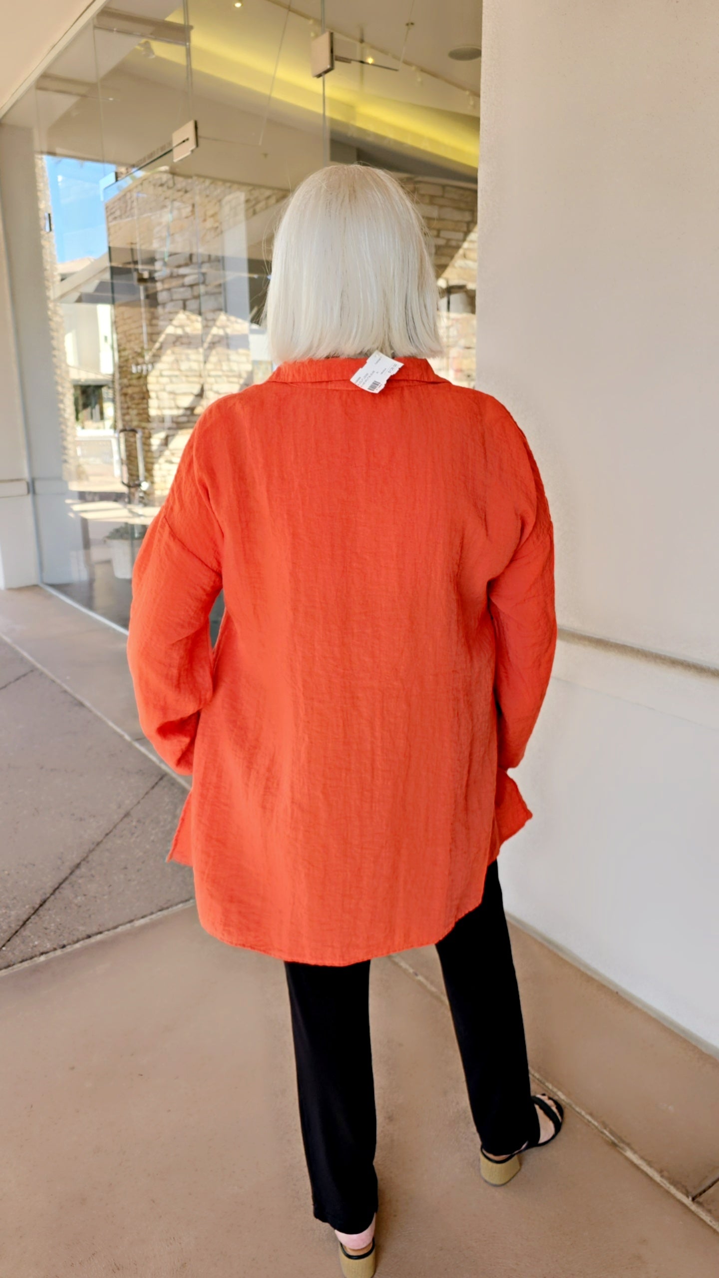 Cut Loose Orangia Aline Split Blouse 6386984