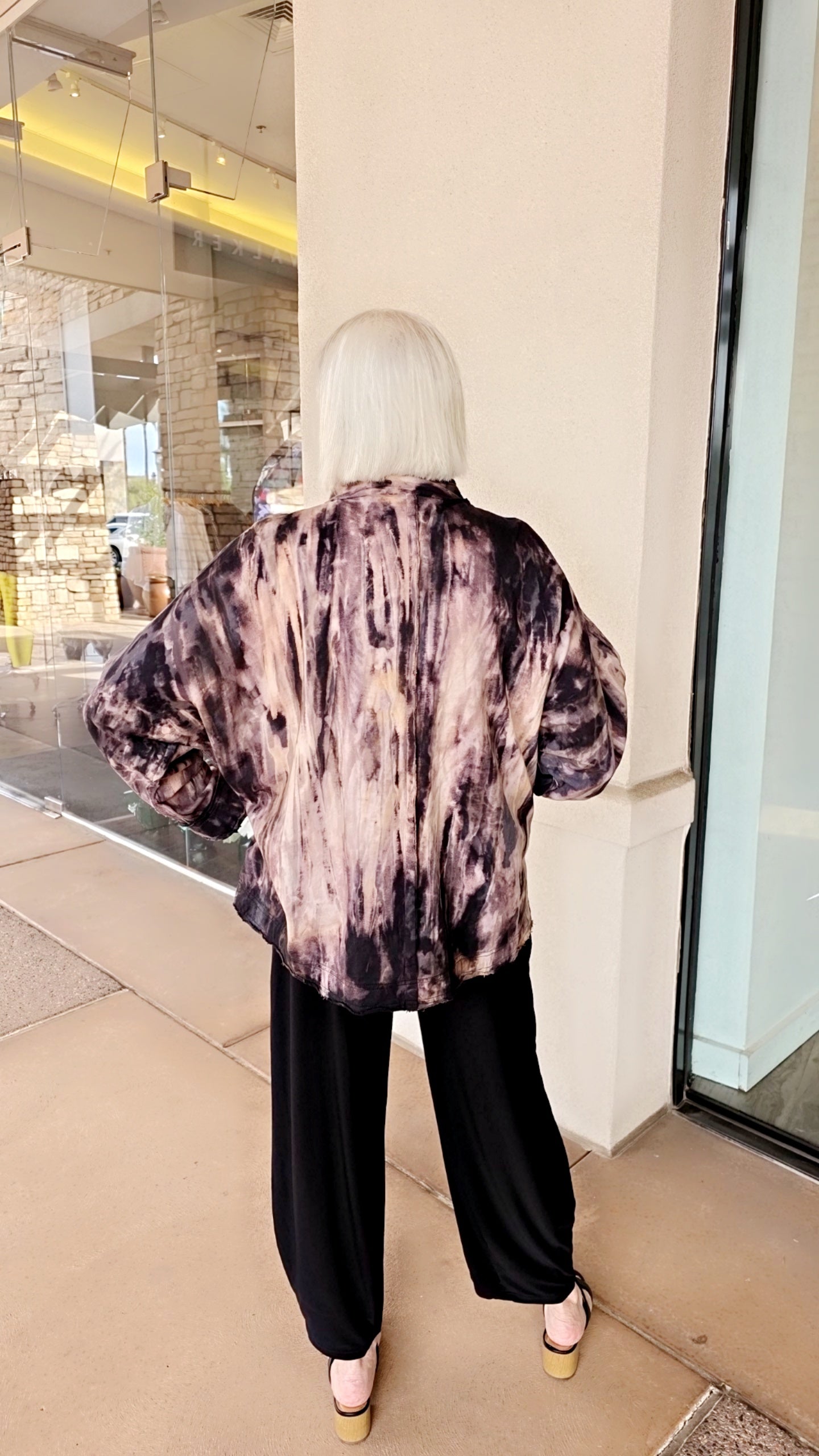 Darby Plus Size Black/Grey Button Front 2 Pocket Jacket AU5801K