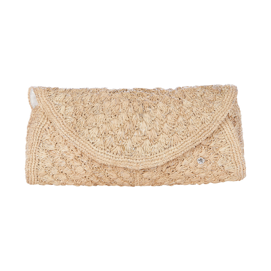 Flora Bella Nat/Sil Rimini Clutch Bag