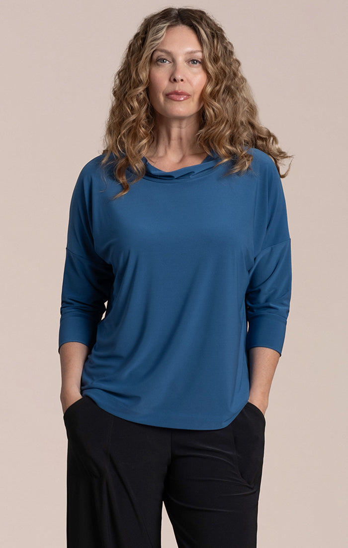 Sympli Plus Size Lake Slouch Pullover Top 22249NT-2