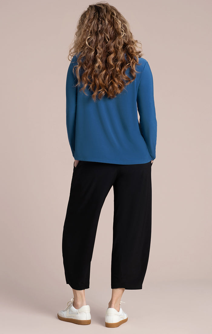 Sympli Plus Size Lake Echo Mock Neck Top 22398-3