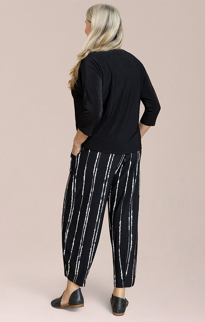 Sympli Cecily Black Revel Top 22175P-2