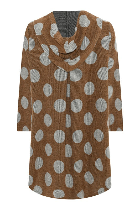Noen Plus Size Brown Polka Dot Jacket 87006-8272