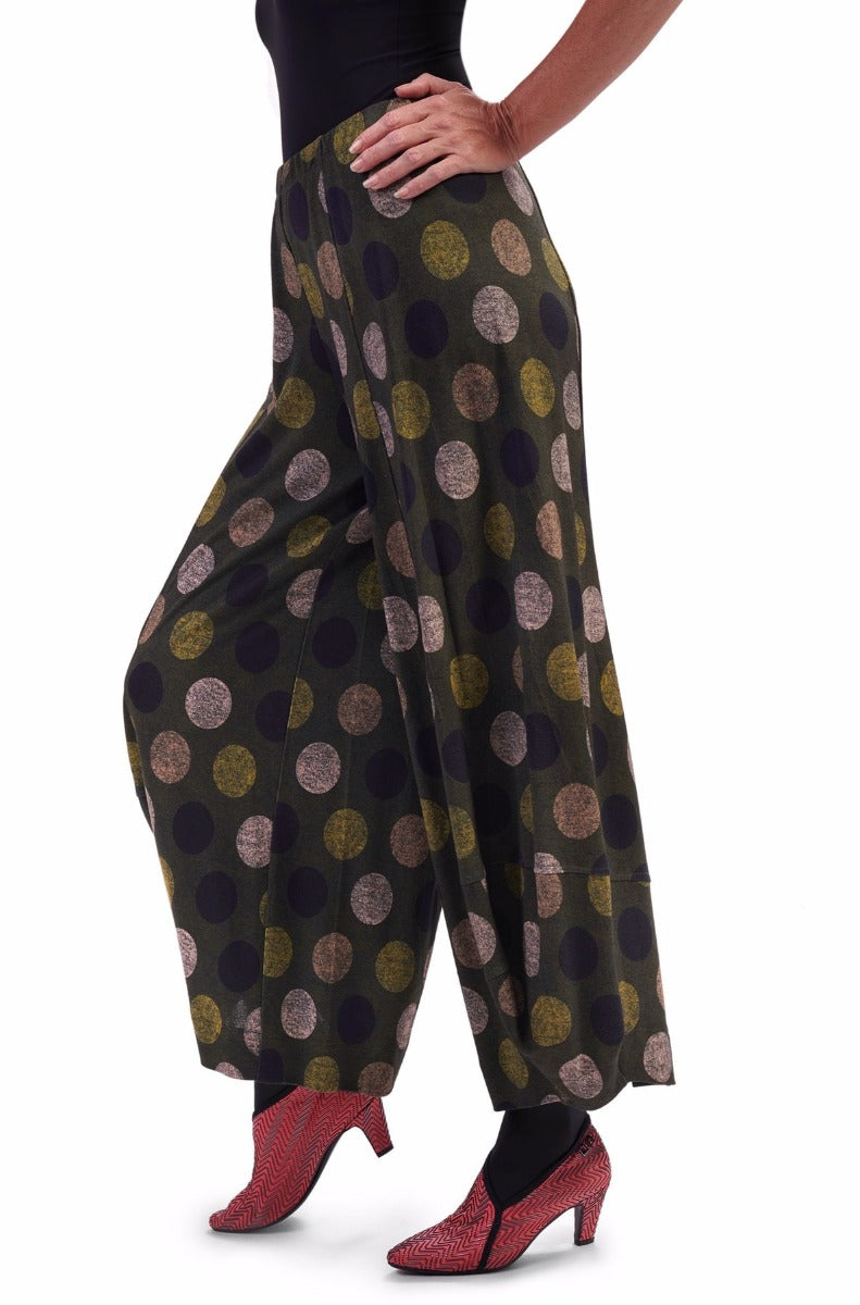 Alembika Olive Dot Punto Pant AP315O