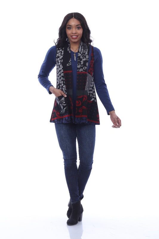 Parsley & Sage Plus Size Pepper Vest 20W210FP