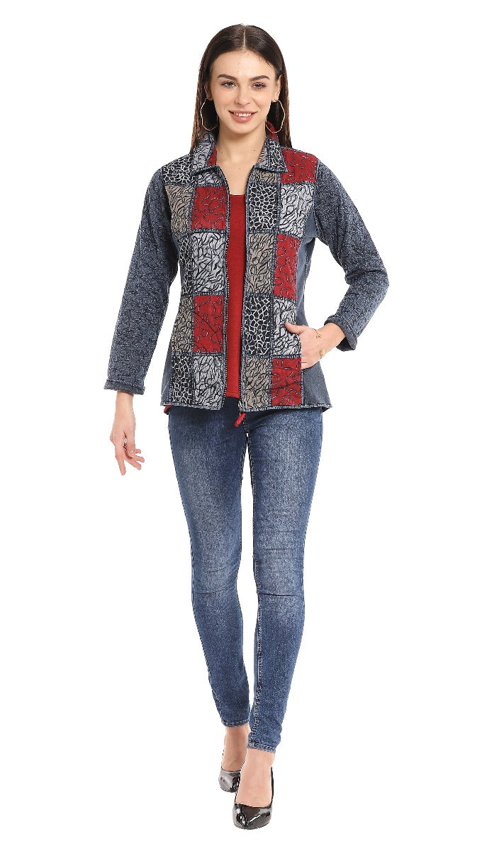 Parsley & Sage Plus Size Denim Rev Arlo Jacket 21F543E26P