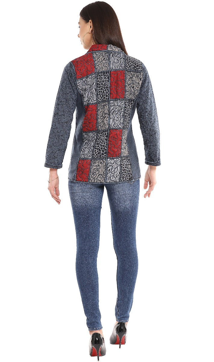 Parsley & Sage Plus Size Denim Rev Arlo Jacket 21F543E26P