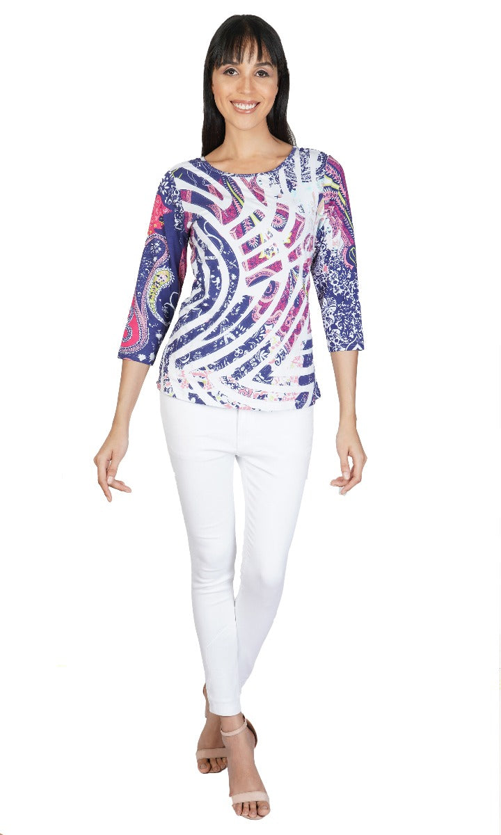 Parsley & Sage Plus Size Jaffra Cutwork Top 21T20C7P