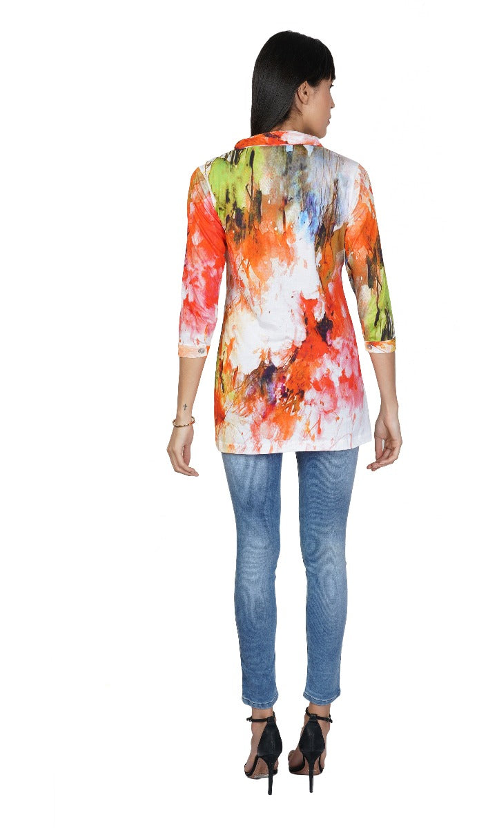 Parsley & Sage Plus Size Chantal Long Shirt 21T64G1P