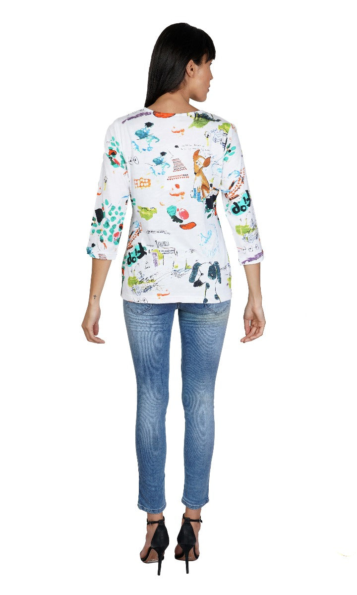 Parsley & Sage Plus Size White Kelby Top 21T78C9P