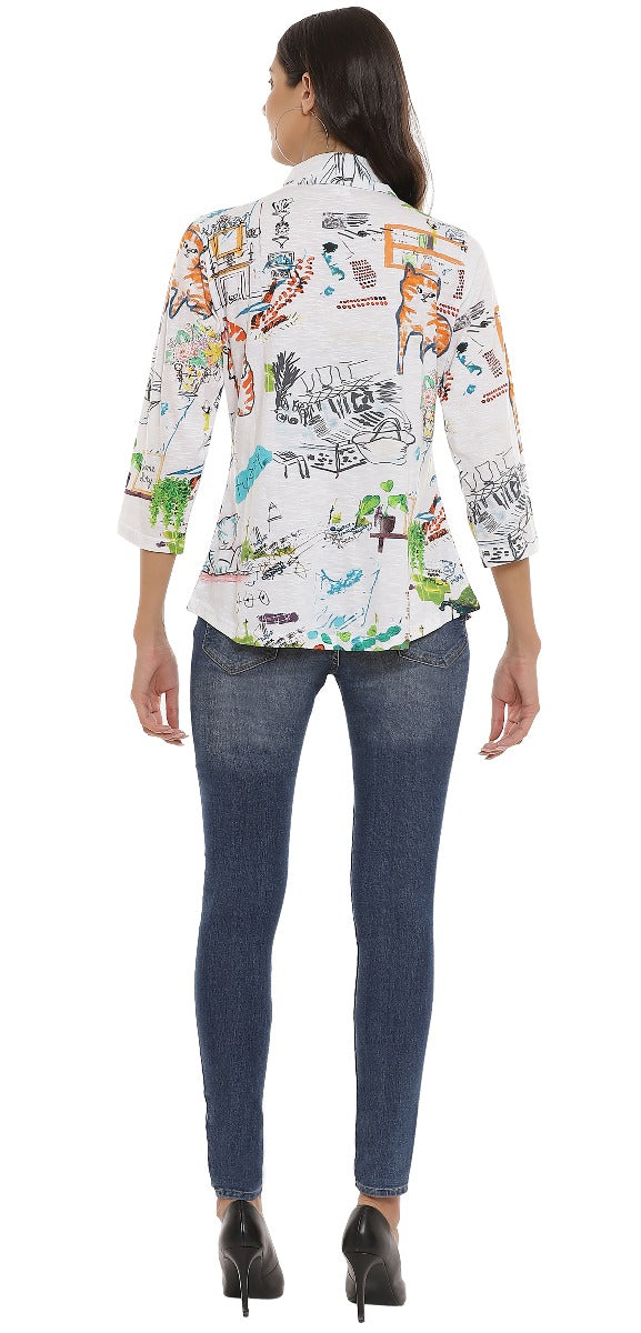 Parsley & Sage Plus Size Taffy Shirt 22T67GP