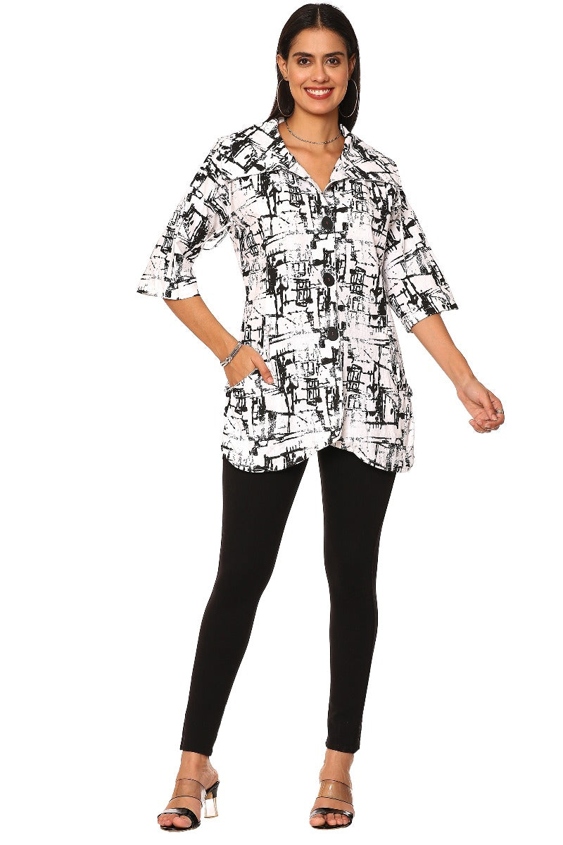 Parsley & Sage Plus Size Pauline Long Jacket 23S447E31