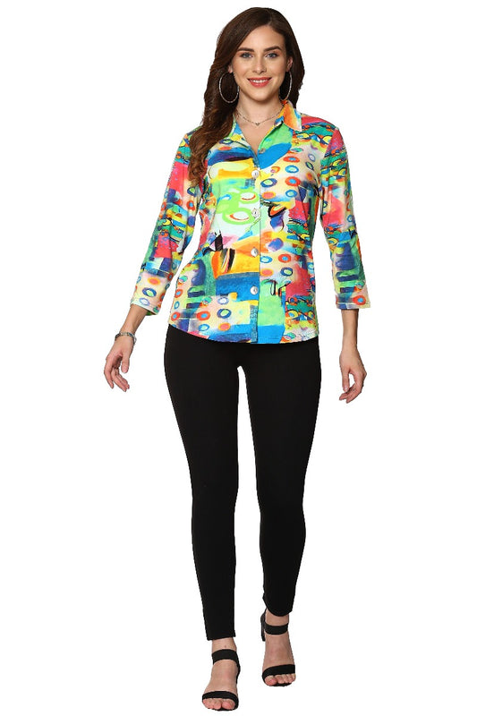 Parsley & Sage Plus Size Posie Shirt 23T26GP