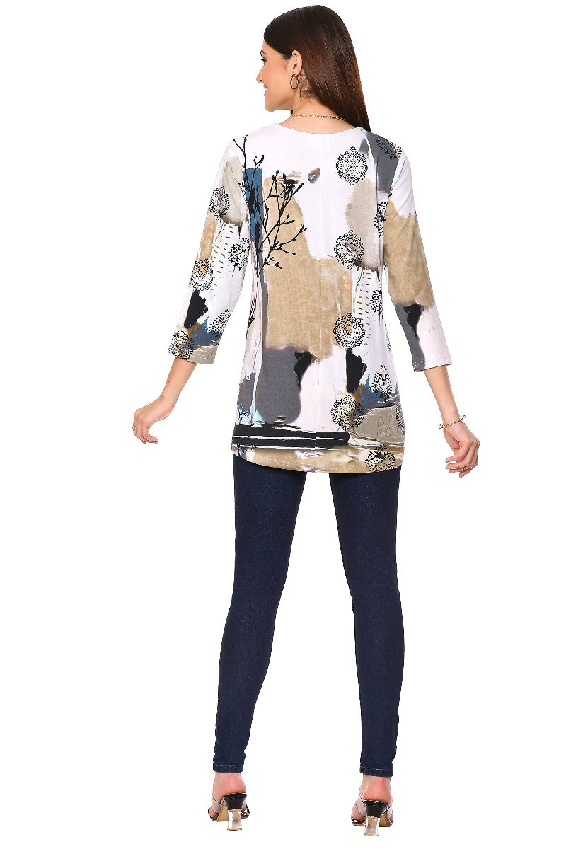 Parsley & Sage Plus Size Harlow Hi/Low Top 23T45C8P