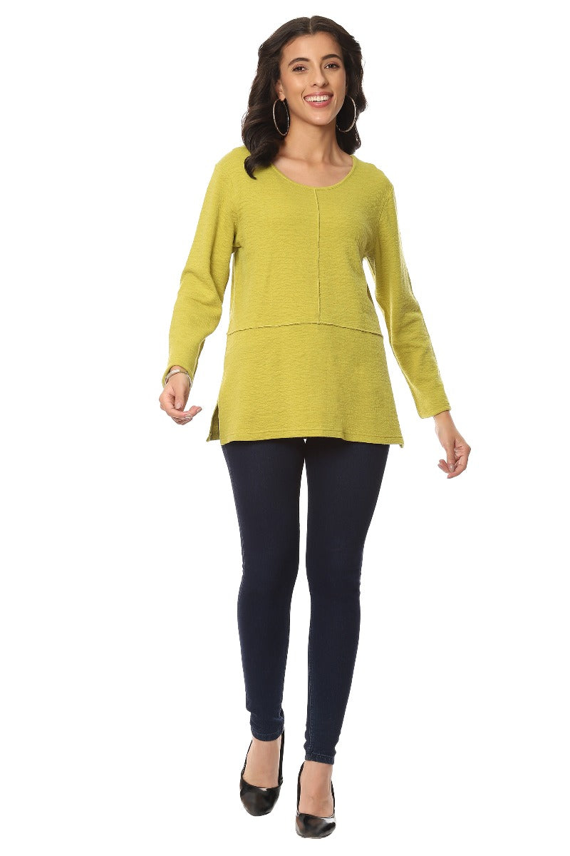 Parsley & Sage Plus Size Moss Wanda Top 23W241C4