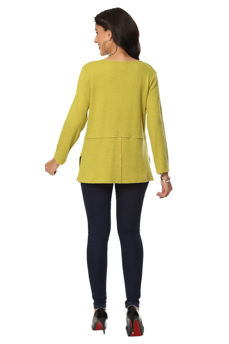 Parsley & Sage Plus Size Moss Wanda Top 23W241C4