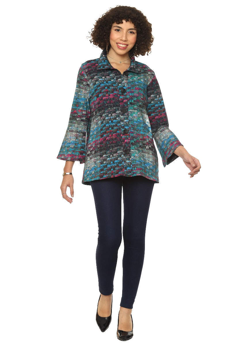 Parsley & Sage Plus Size Fargo Top 23W251G110