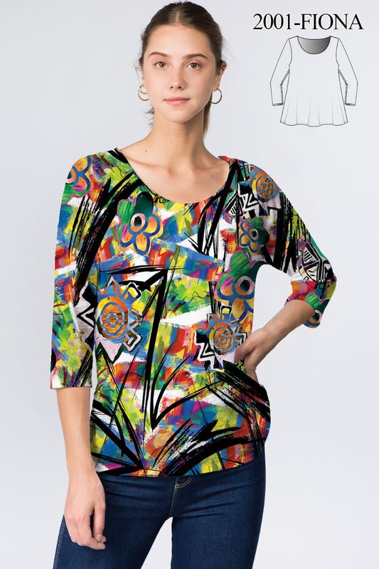 Et' Lois Plus Size Fiona Top C2001W-433