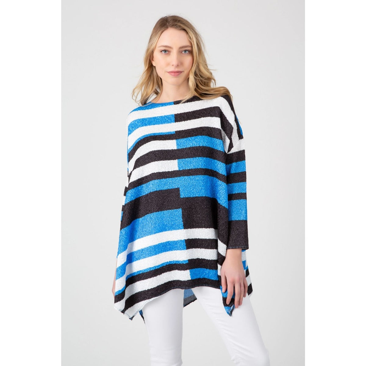 Berek Plus Size Striped Away Crinkle Tunic M83410Y