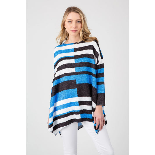 Berek Plus Size Striped Away Crinkle Tunic M83410Y