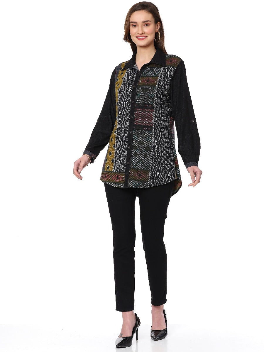 Parsley & Sage Plus Size Mesa Shirt 22W210GP