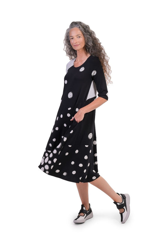 Alembika Circles Spotted Jersey Dress SD244C