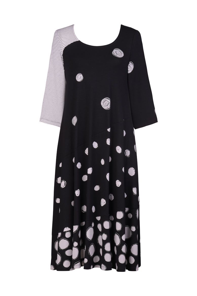 Alembika Circles Spotted Jersey Dress SD244C