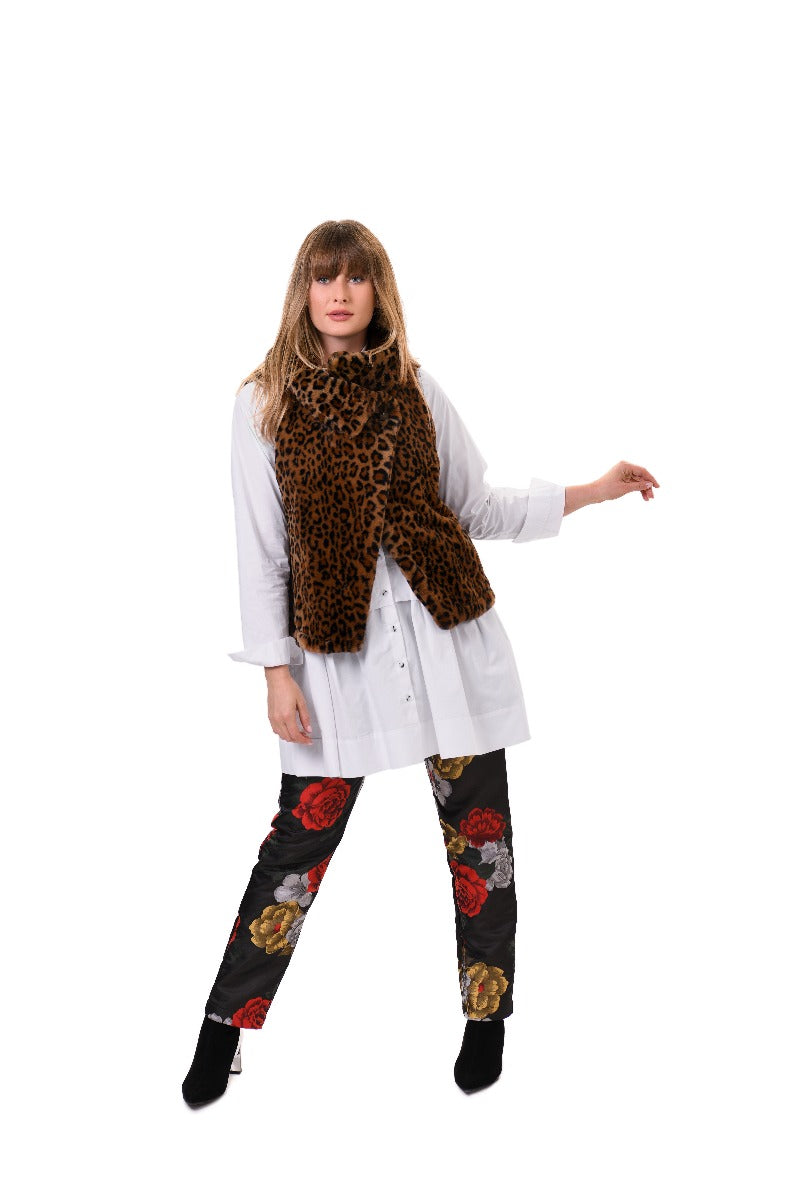 Alembika Jaguar Faux Fur Vest AJ509J