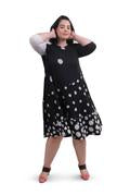 Alembika Circles Spotted Jersey Dress SD244C