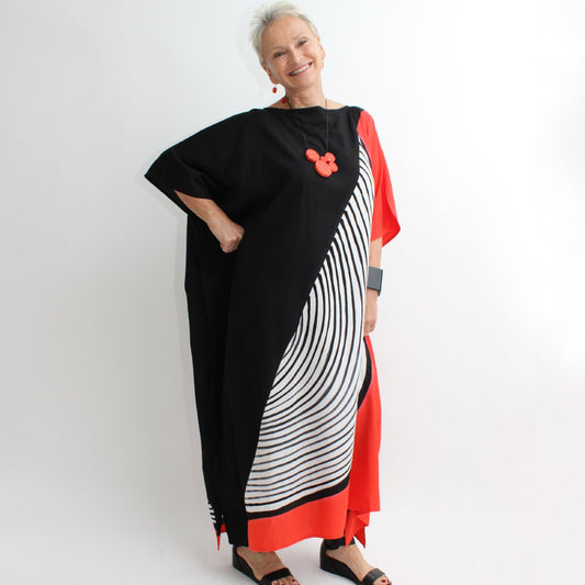 Sylca One Size Multi Long Caftan AN19K02