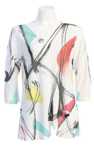 Jess & Jane Plus Size Multi Wind Song Tunic BU2-1596X