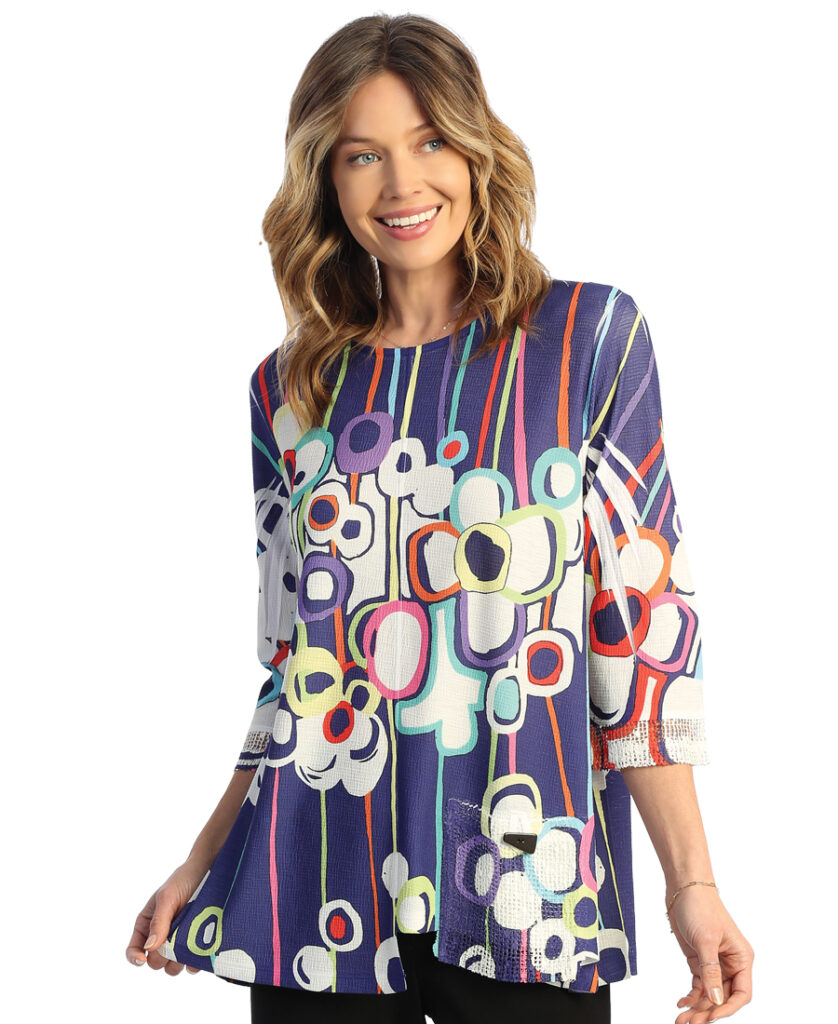 Jess & Jane Plus Size Vibrant Tunic BU2-1717X