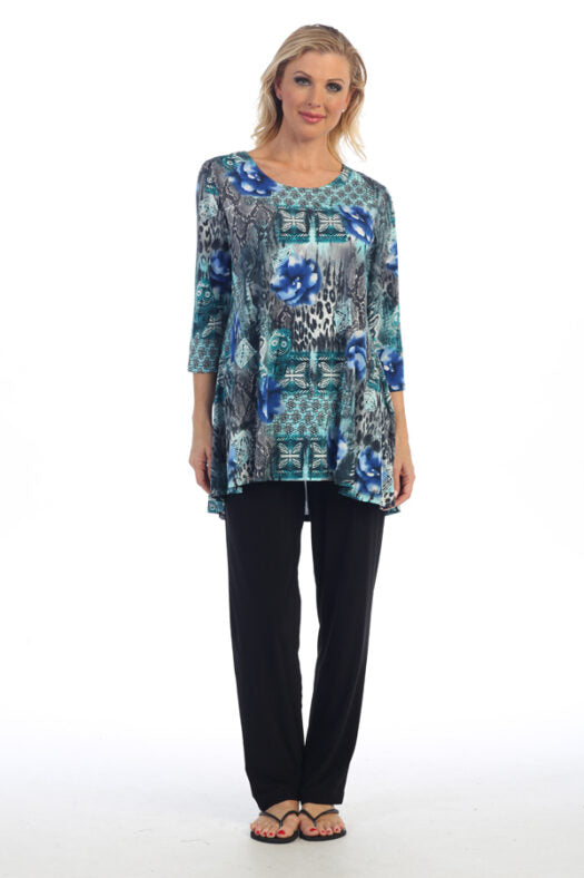 Caribe Plus Size P119 2 Pocket Tunic XC1431P119