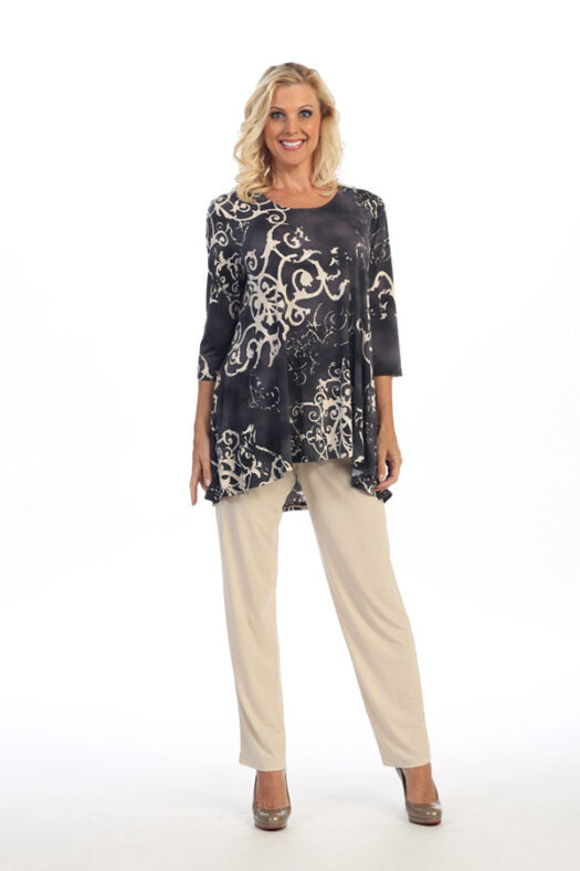 Caribe Plus Size P162 2 Pocket Tunic XC1431P162