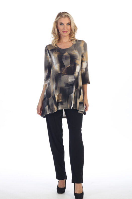 Caribe Plus Size Multi 2 Pocket Swing Tunic C1431P21-P224