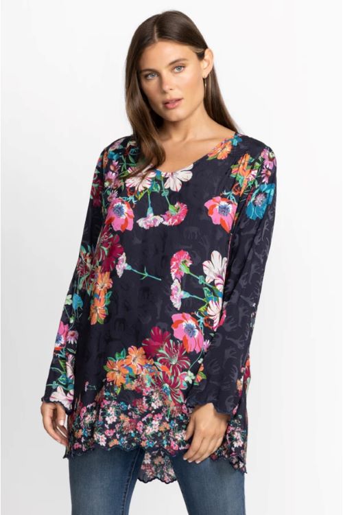 Johnny Was Floral Oasis Tandis Blouse C16623A8
