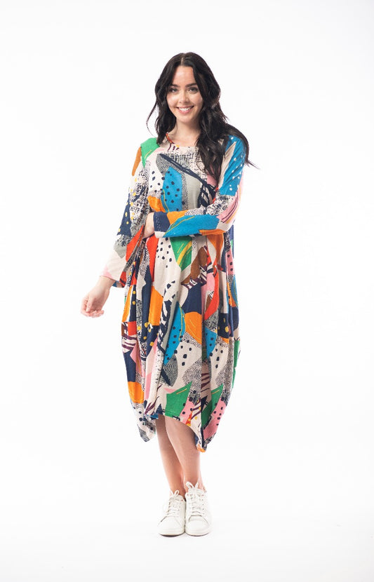 Orientique Calypso Plus Size Cotton Dress 61021