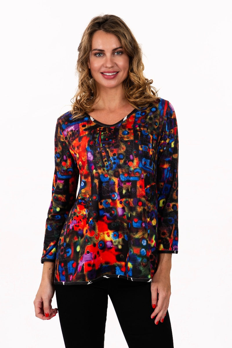 Lemongrass Plus Size Multi Reversible Tee F2K24148