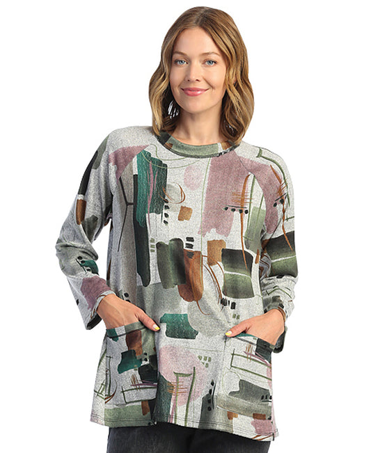 Jess & Jane Plus Size Emerald French Brush Tunic FB6-1514X