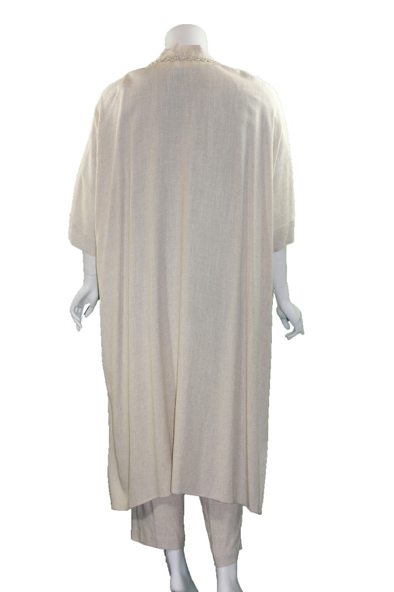 Mat Fashion Natural Open Front Kimono 7301.4016