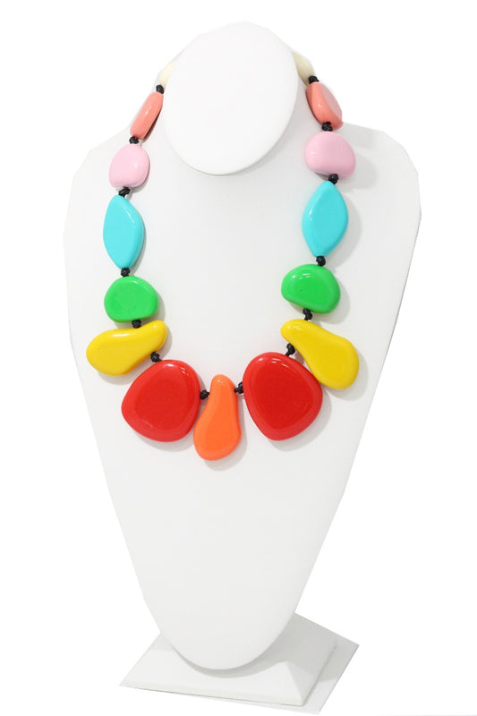 All That Glitterz Multi Color Beaded Necklace 2052020