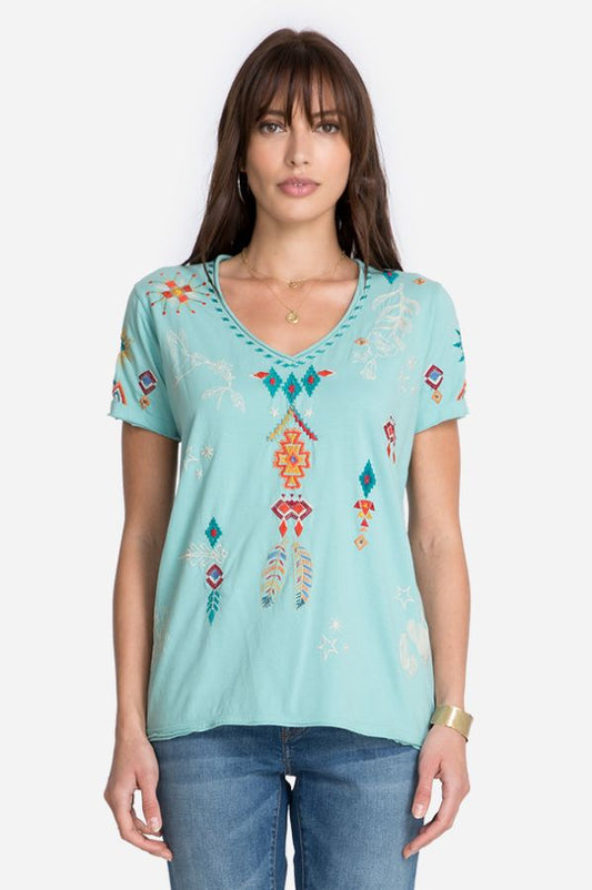 Johnny Was Marine Saguaro Relaxed Tee J12221-2